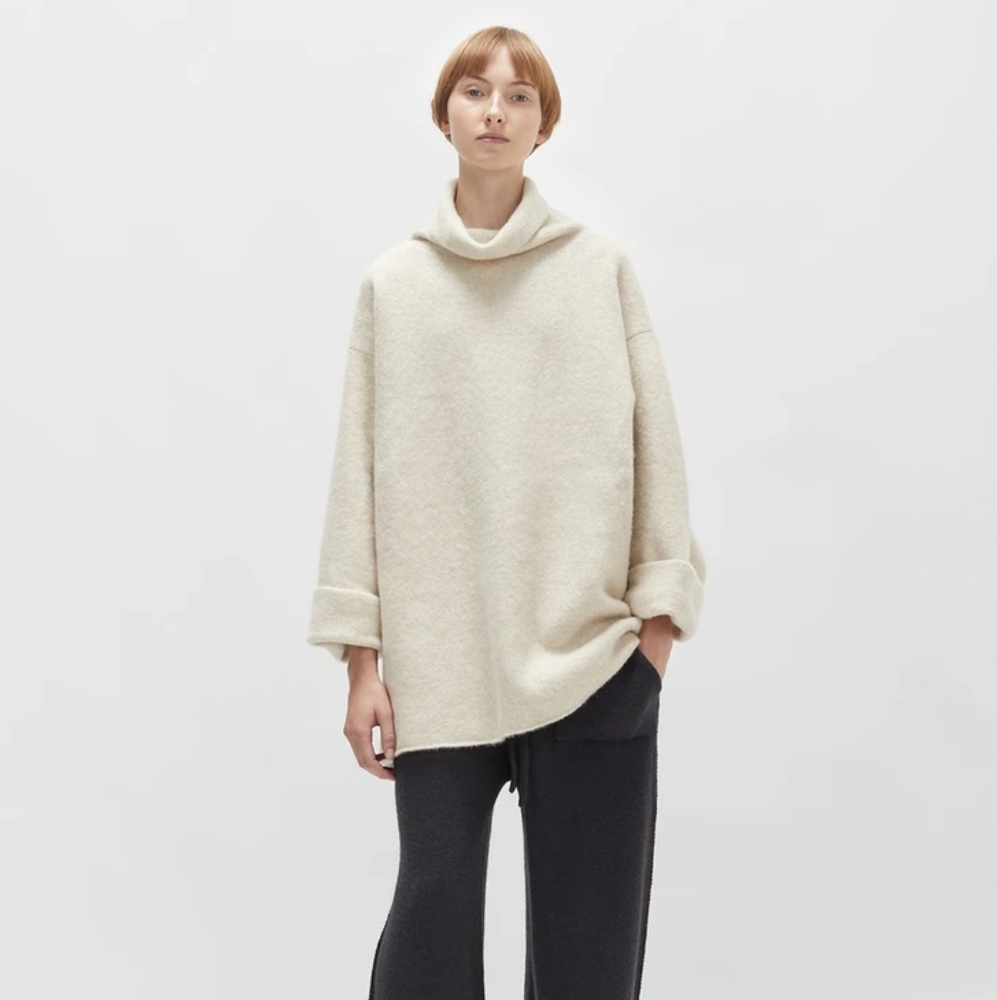 SOLD🥀 Lauren Manoogian Cashmere Funnel Pullover - Picture 3 of 13